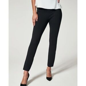 Spanx The Perfect Black Ankle Pant in Backseam Skinny Ponte Black Size S Tall